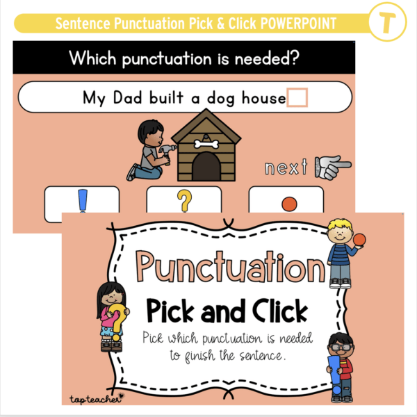 Sentence Punctuation Pick & Click POWERPOINT - Image 2